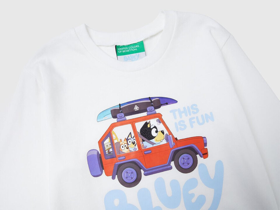t-shirt with bluey ©ludo studio print