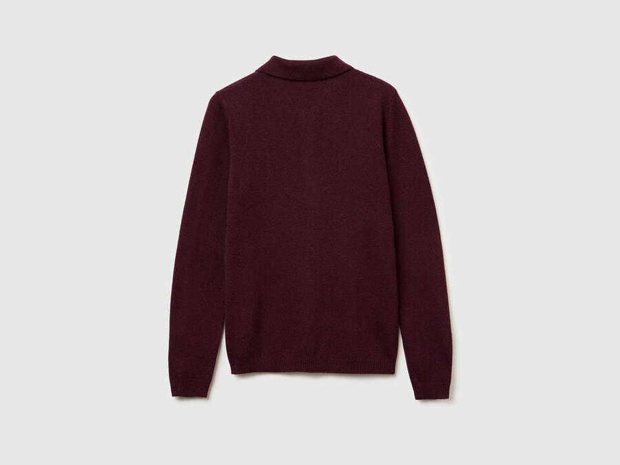 cashmere blend knit polo