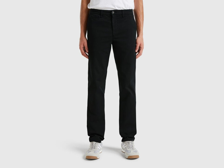 black slim fit chino