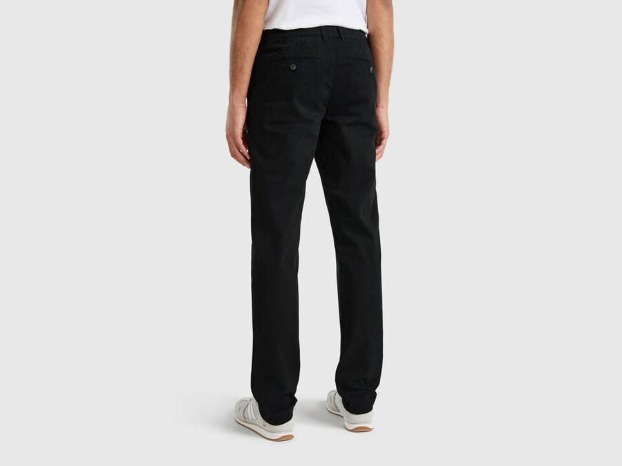 black slim fit chino