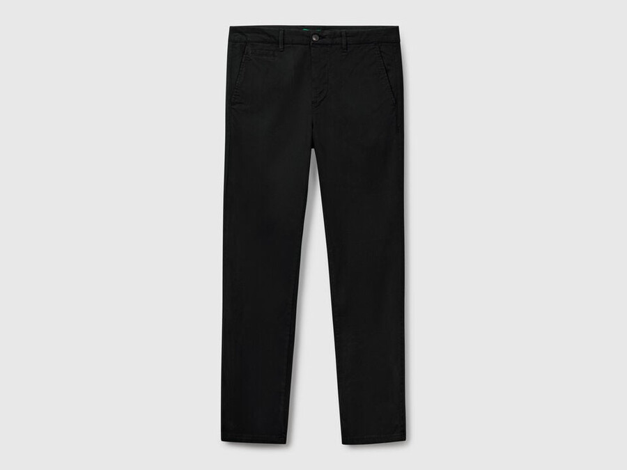 black slim fit chino