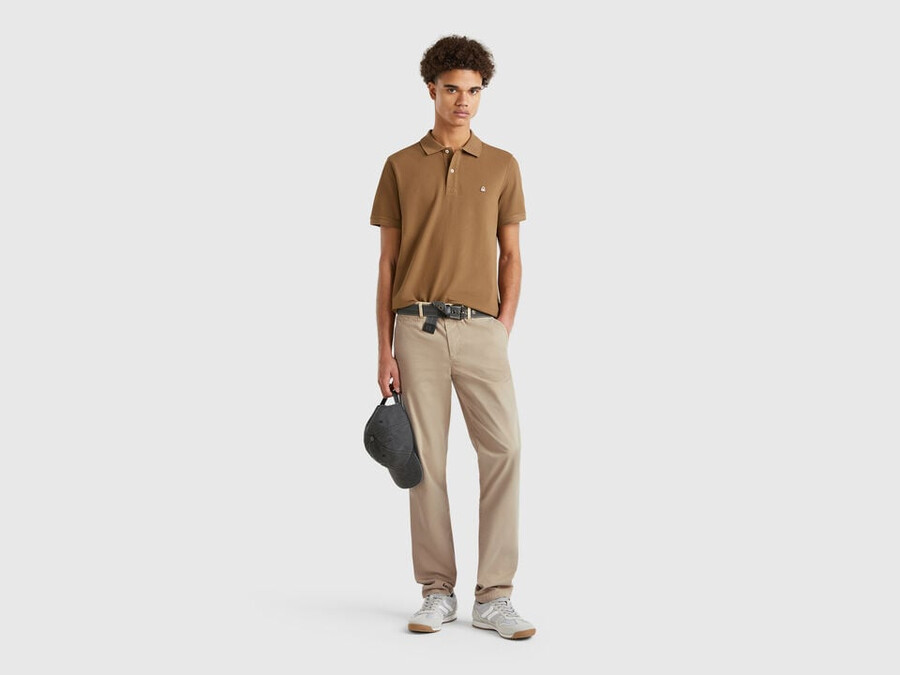 beige slim fit chinos