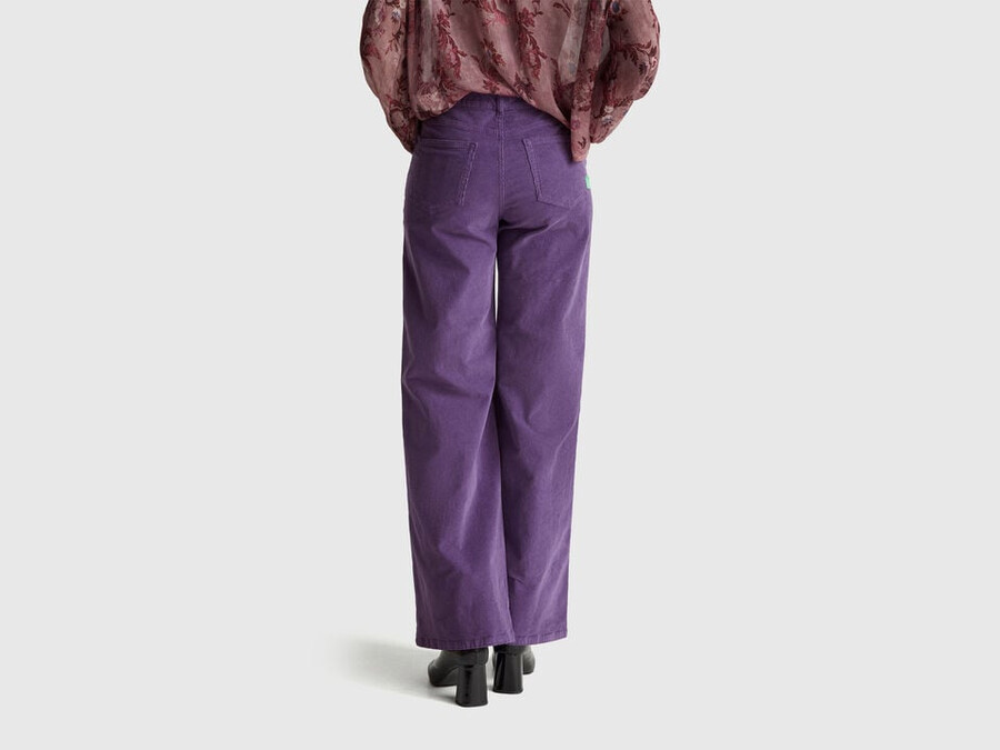 wide fit corduroy trousers