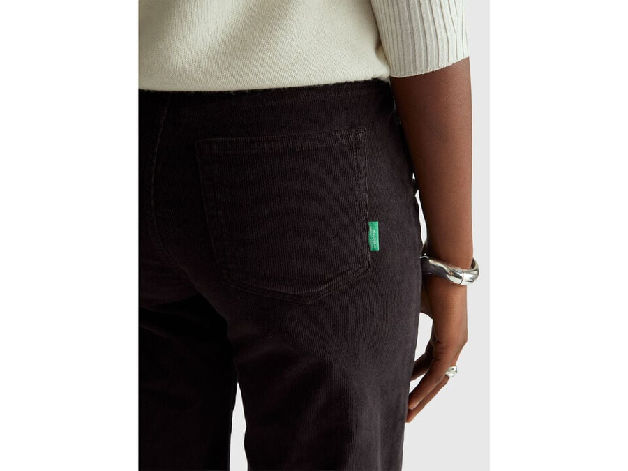 wide fit velvet trousers