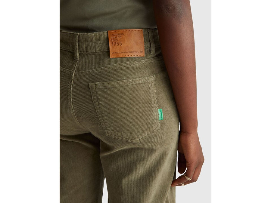 wide fit velvet trousers