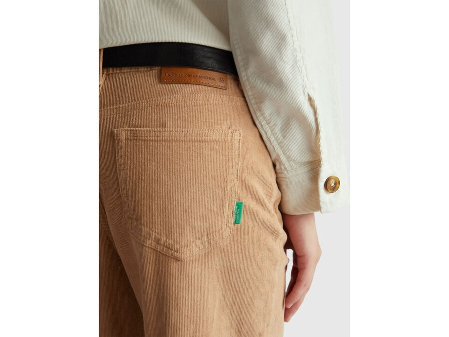 wide fit velvet trousers