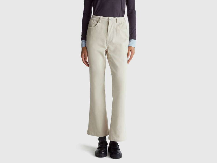 corduroy bootcut trousers