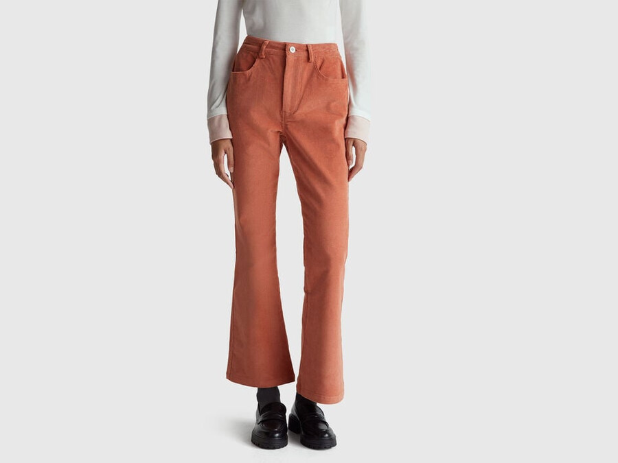 corduroy bootcut trousers