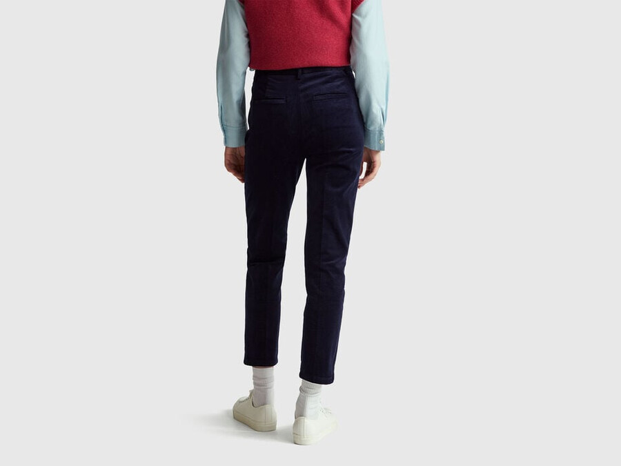 stretch velvet chinos