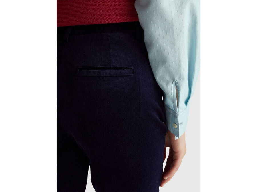 stretch velvet chinos