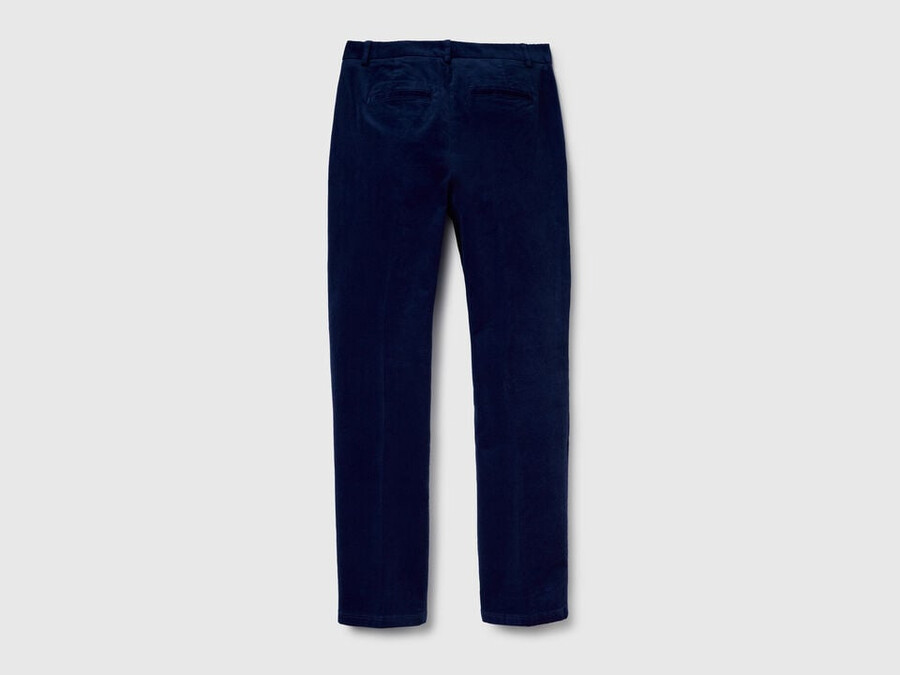 stretch velvet chinos