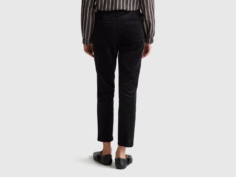 stretch velvet chinos