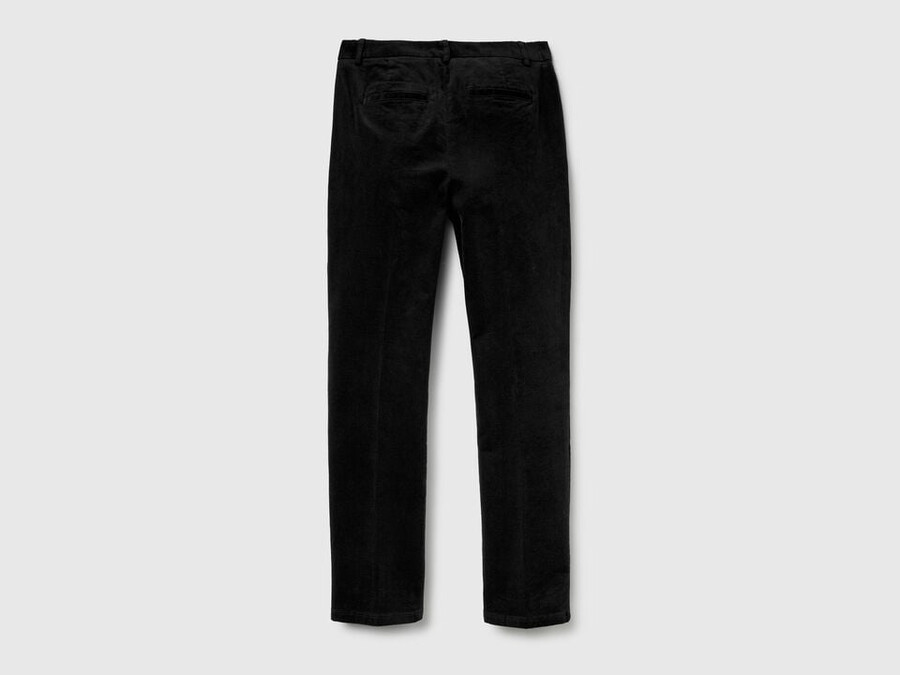stretch velvet chinos