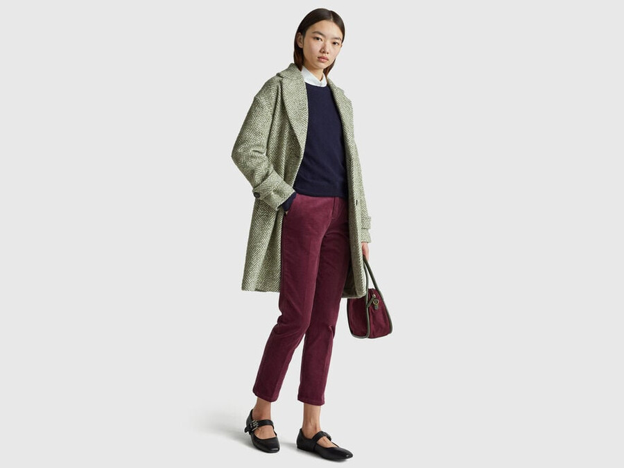 stretch velvet chinos