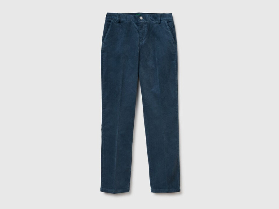 stretch velvet chinos