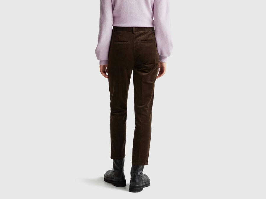stretch velvet chinos