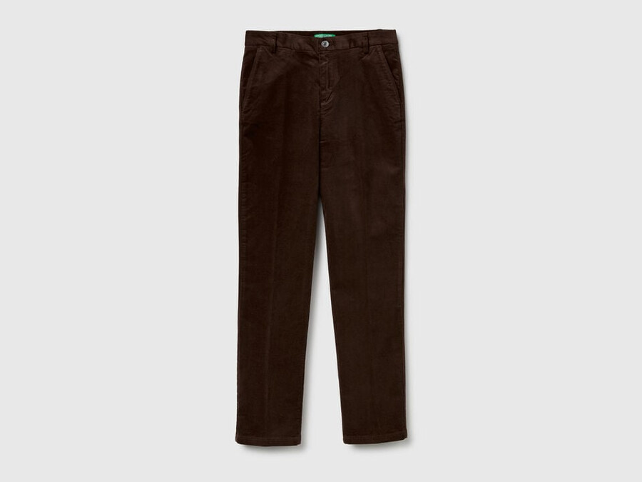 stretch velvet chinos