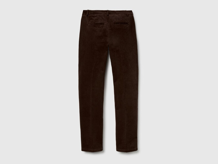 stretch velvet chinos