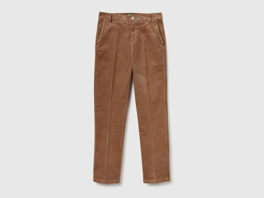 stretch velvet chinos