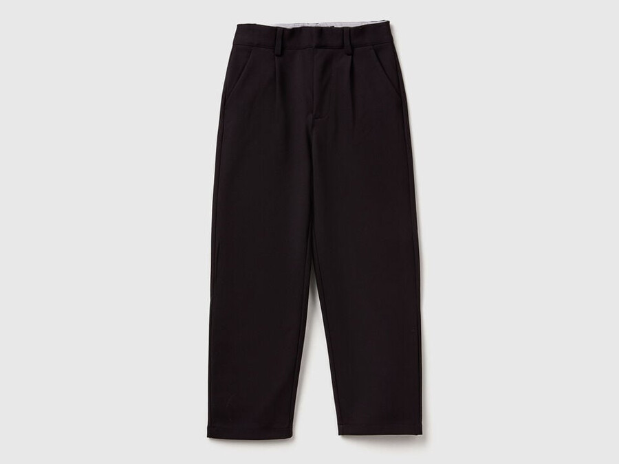 elegant trousers in viscose blend