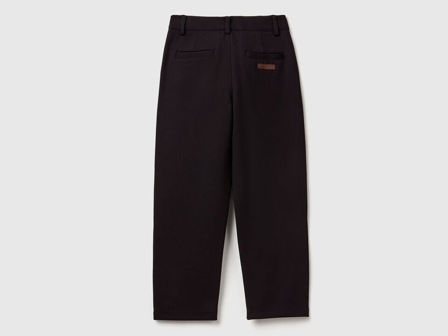 elegant trousers in viscose blend