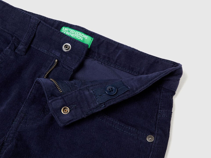 slim fit stretch velvet trousers