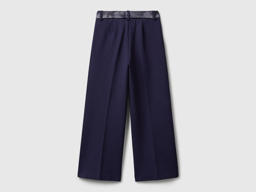 elegant trousers with sash