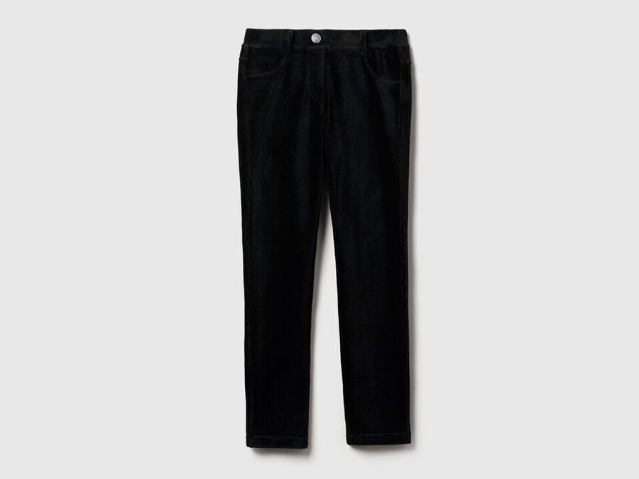 super skinny chenille trousers