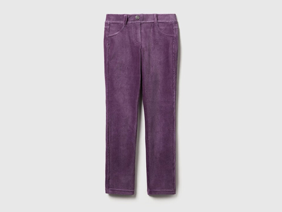 super skinny chenille trousers