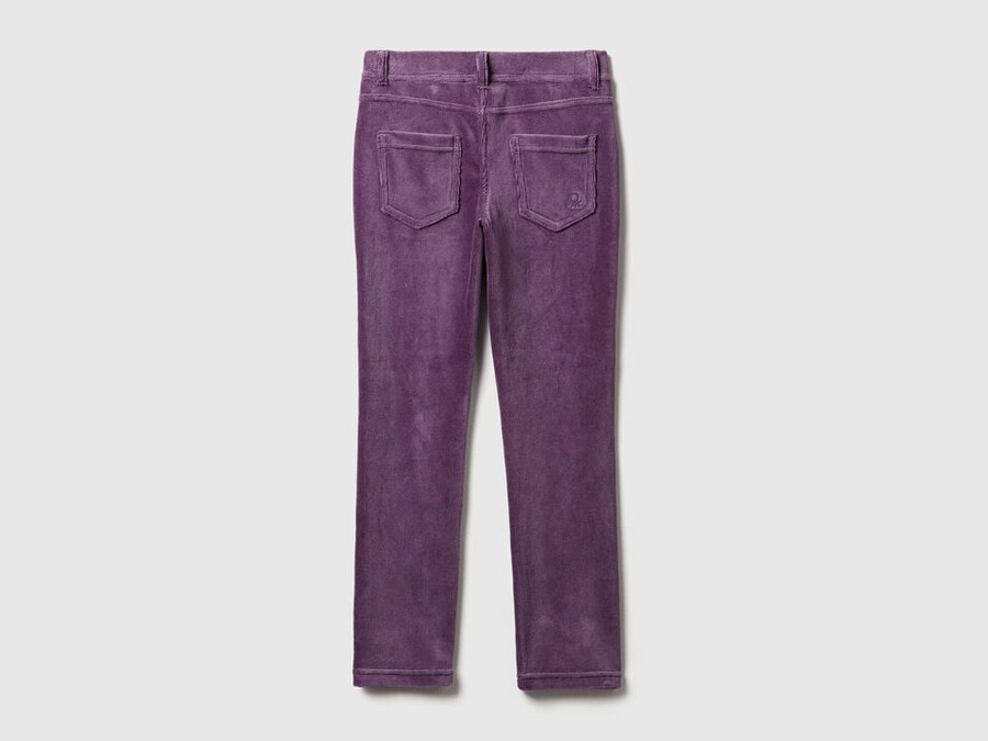 super skinny chenille trousers