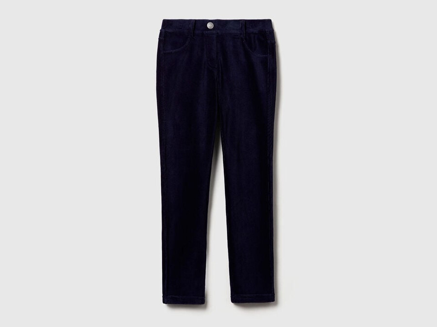 super skinny chenille trousers