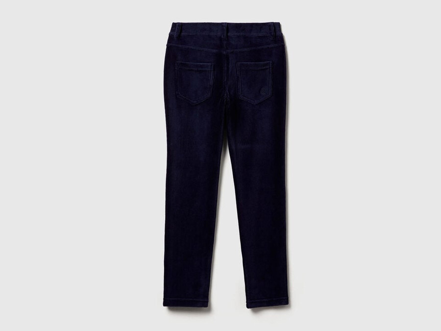 super skinny chenille trousers