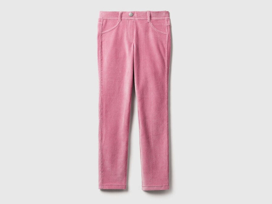 super skinny chenille trousers