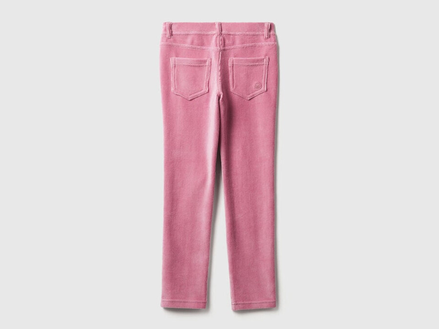 super skinny chenille trousers