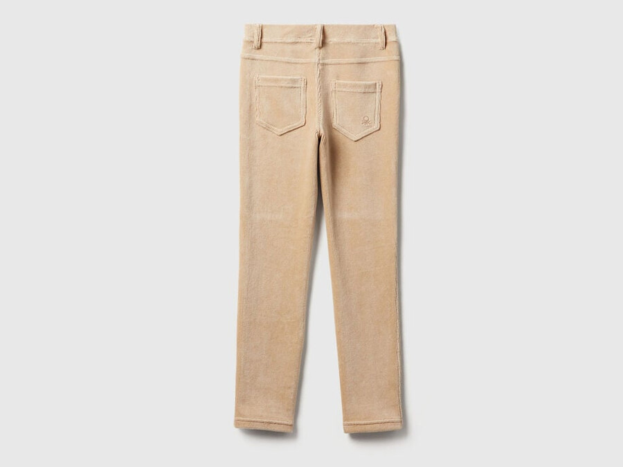 super skinny chenille trousers