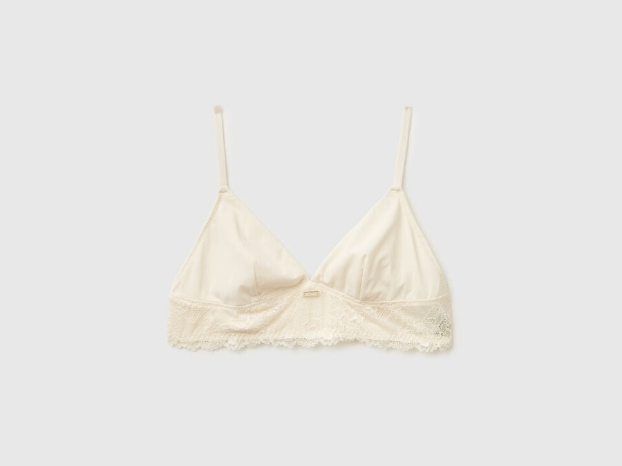 triangle bra with lace