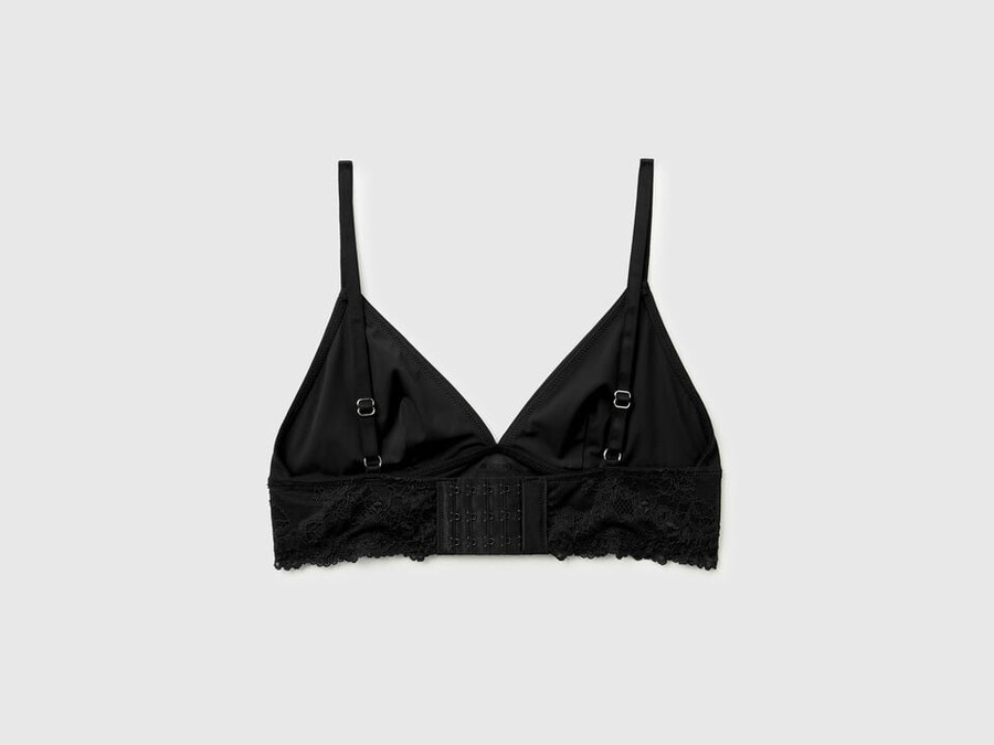 triangle bra with lace