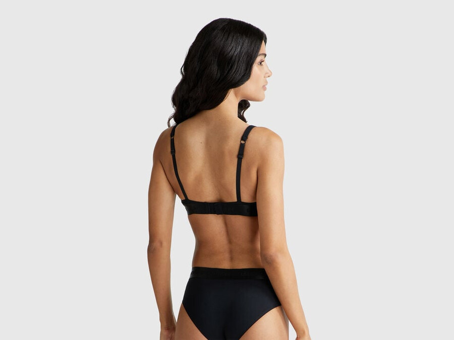 triangle bra in stretch cotton