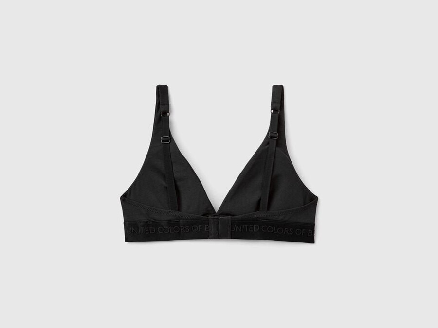 triangle bra in stretch cotton
