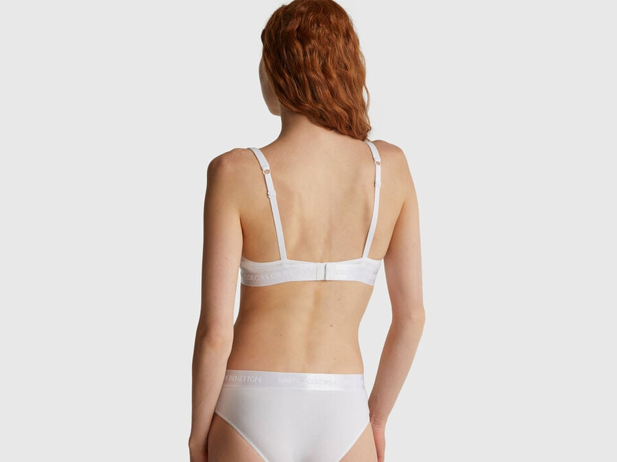 triangle bra in stretch cotton