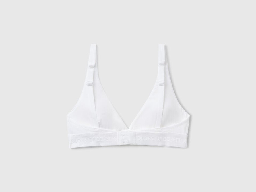 triangle bra in stretch cotton