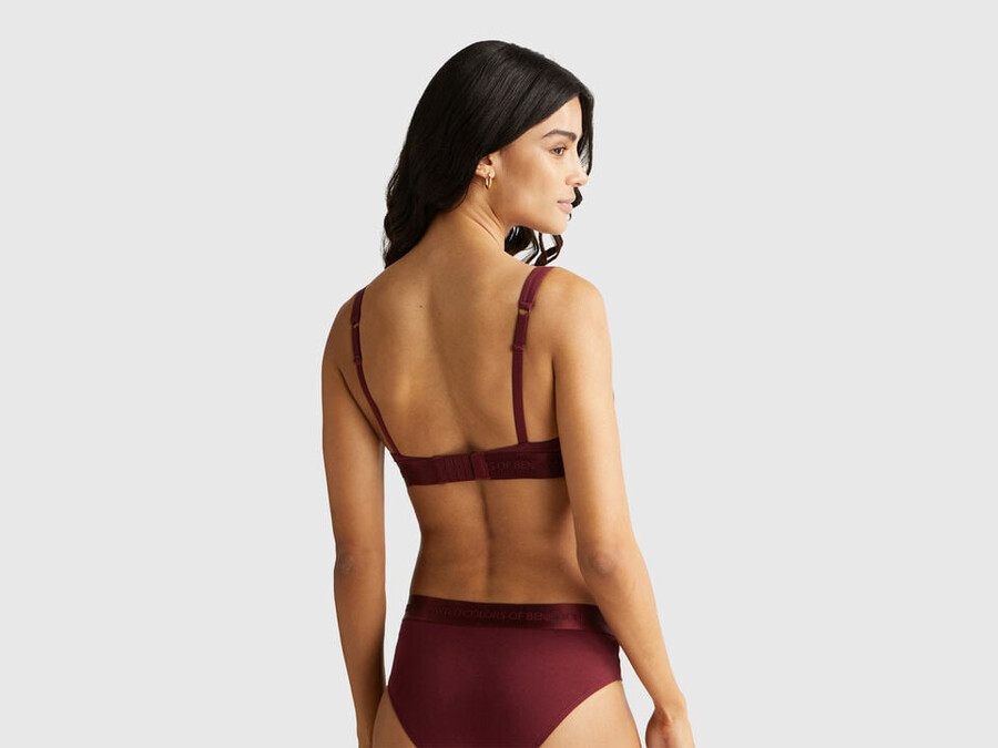 triangle bra in stretch cotton
