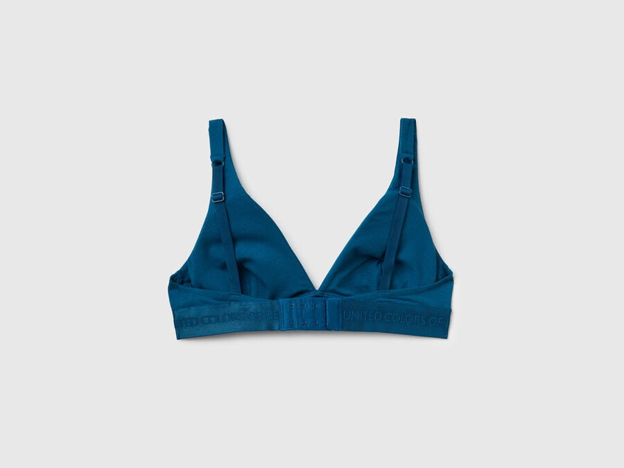 triangle bra in stretch cotton