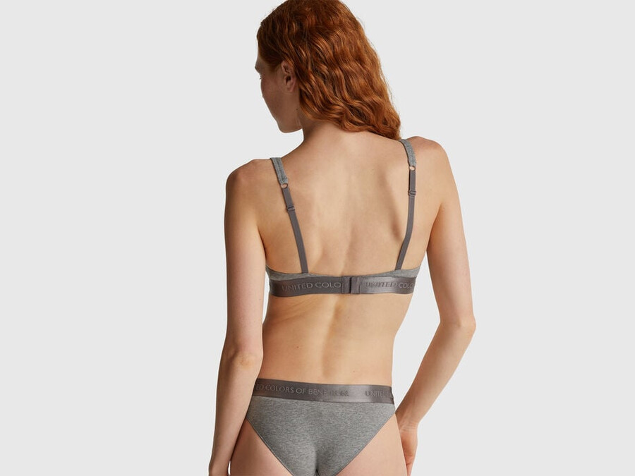 triangle bra in stretch cotton
