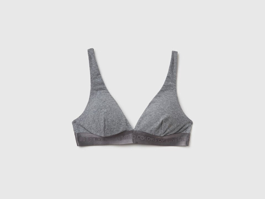 triangle bra in stretch cotton