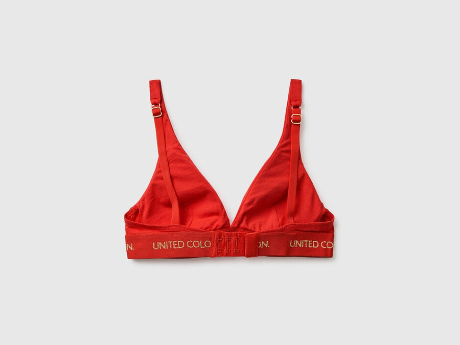 triangle bra in stretch cotton