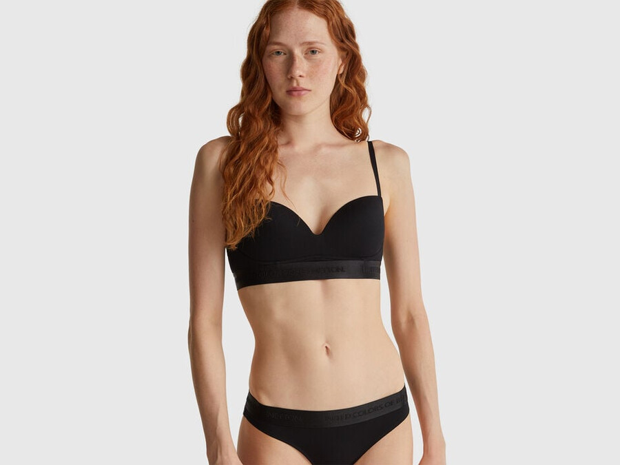 padded bra in stretch cotton
