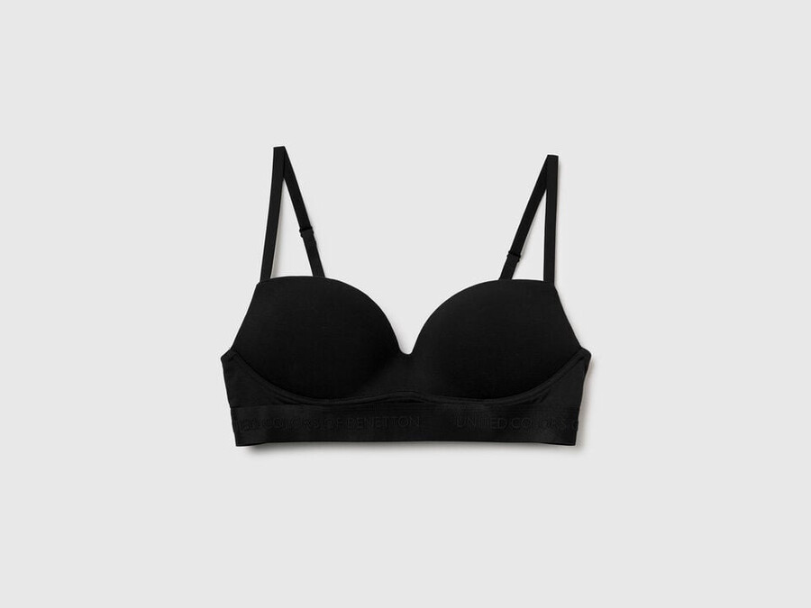 padded bra in stretch cotton