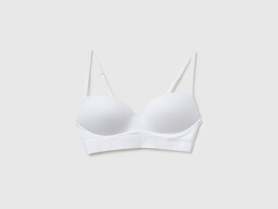 padded bra in stretch cotton