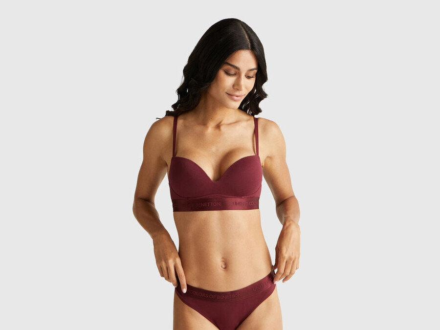 padded bra in stretch cotton